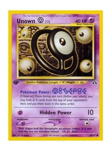 Unown (neo Genesis) Pokémon