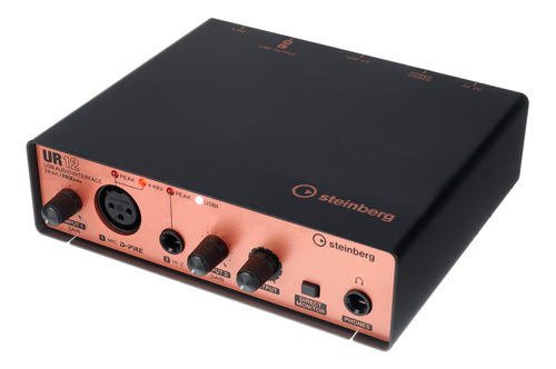 Interface Steinberg Ur12 B Usb 2.0 Para Grabacion 2 X 2 Msi Color Negro