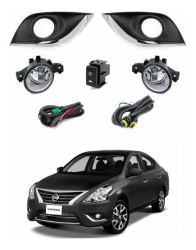 Kit De Faros De Niebla Versa 2015 2016 2017 2018 2019c/cable