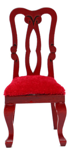 Silla De Mesa De Casa De Muñecas En Miniatura 1:12 Silla De