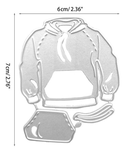 (1197 #mold) Sudadera Con Capucha Para Cortar Metal, Troquel