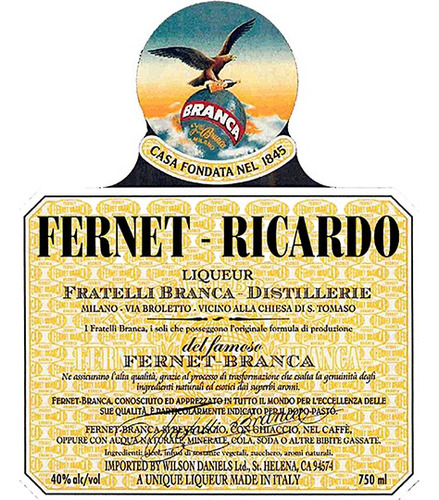 8 Etiquetas Autoadhesivas Personalizadas Fernet Branca 750