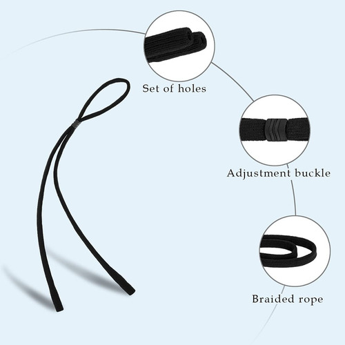Half Crescen Correa Para Gafas (paquete De 2) Correa Deporti