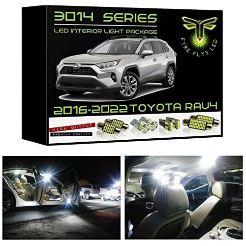 Juego De 8 Luces Interiores Led Blancas Toyota Rav4 201...