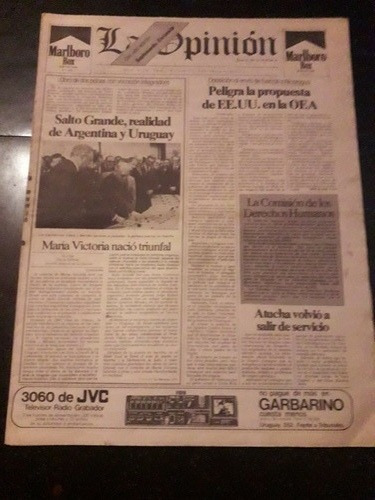 Diario La Opinión 22 6 1979 Salto Grande Atucha Dd.hh.