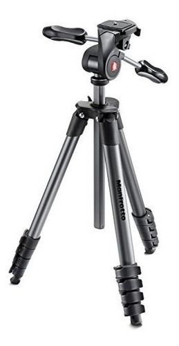 Manfrotto Mkcompactadv-bk Trípode Avanzado Compacto Con Cabe