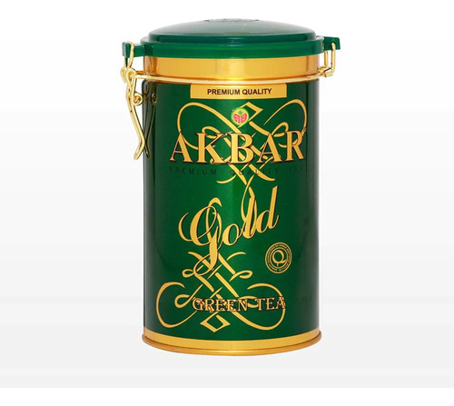 Té Akbar Verde Gold En Hoja Lata  - 275 Gr