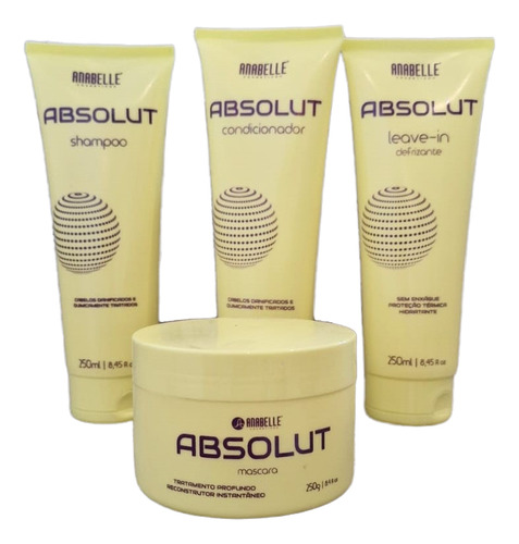 Kit Anabelle Absolut - Shampoo, Cond, Máscara E Leave-in