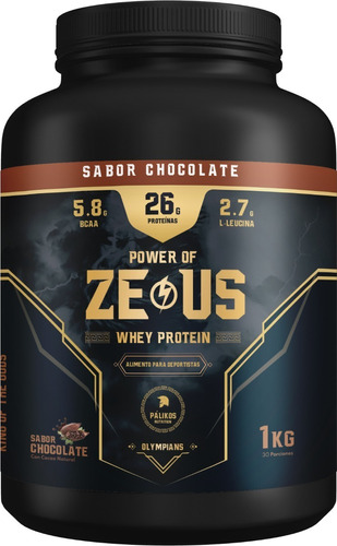 Whey Protein Zeus 1 Kilo Proteina Whey Palikos Fitness