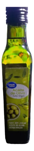 Aceite de oliva Great Value extra virgen 250 ml