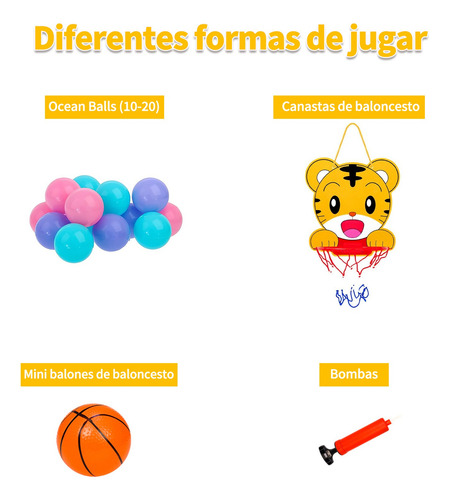 Brincolin Trampolin Infantil Reforzado Red Seguridad Lona De Negro Azul