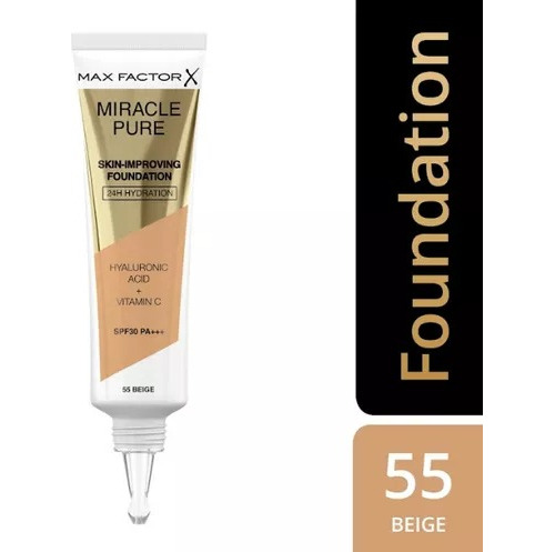 Base Liquida Max Factor Miracle Pure Fps 30 X 30ml 55 Beig