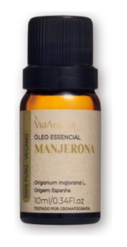 Oleo Essencial Manjerona 10 Ml Via Aroma