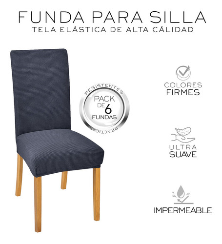 Cubresilla Nube Removibles color gris pack 6 unidades