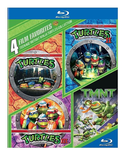 Blu Ray Turtles Four Pack 4 Films Tortugas Ninjas      