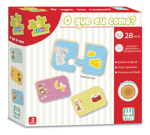 Brinquedo Jogo De Encaixe O Que Eu Como Nig Brinquedos 0411