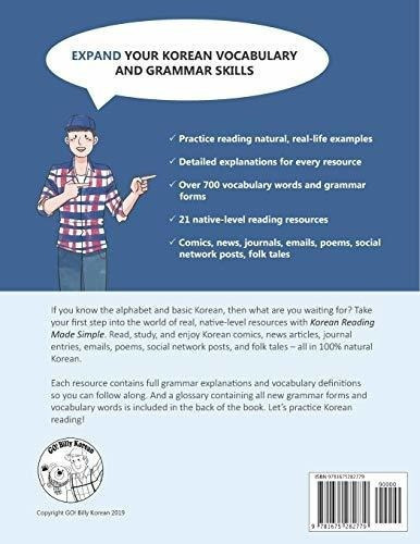 Korean Reading Made Simple 21 Fun And Natural Readin, De Go, Bi. Editorial Independently Published En Inglés