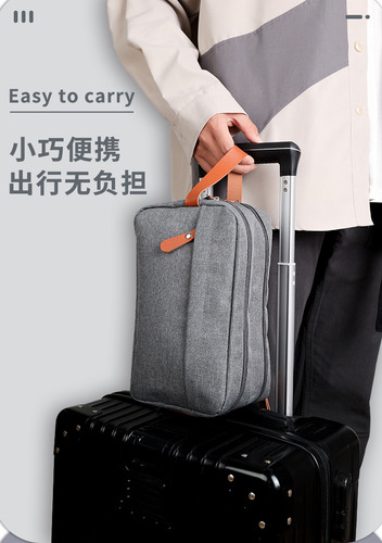 Neceser Para Hombre, Tela Oxford, Con Varios Compartimentos