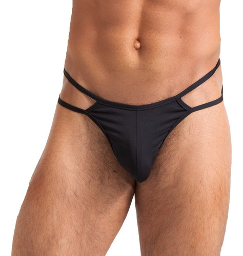 Sexy Tanga Para Hombre Doble Tira Al Costado Corte En T  De Lycra Ropa Interior Hombre Negro Blanco O Rojo Ta25