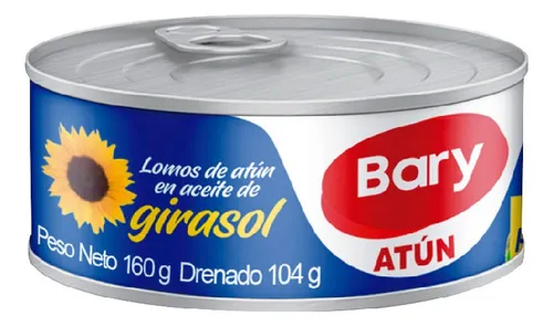 Atun A. Girasol Bary 160g - g a $58