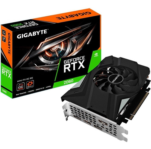Placa De Video Gigabyte Rtx 2060 Mini Itx Oc 6gb Nvidia