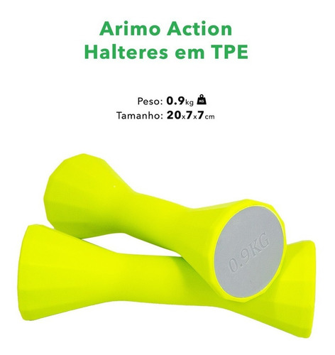 Arimo Par Halteres Dumbbell 0,9 Kg Em Tpe Design Exclusivo