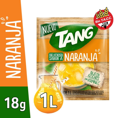 Jugo En Polvo Sobres Tang Naranja 2020 20x18g