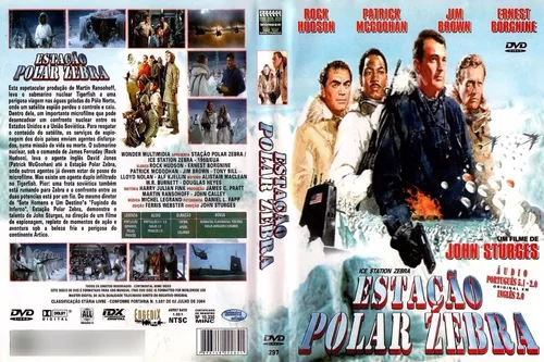 DVD ESTAÇAO POLAR ZEBRA - ROCK HUDSON ERNEST BORGNINE JIM BROWN