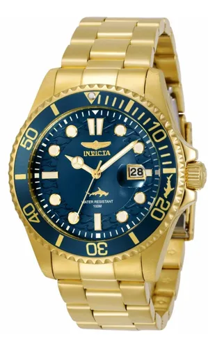 Reloj pulsera Invicta Pro Diver 30024 de cuerpo color oro