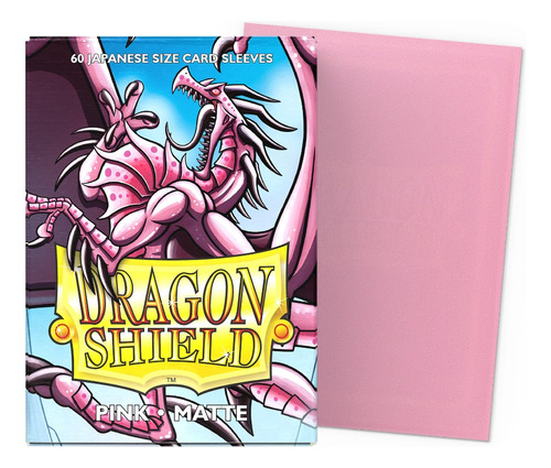 Deck Protector Sleeves: Dragon Shield Pink Matte X 60