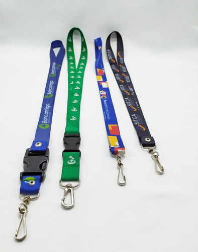 Imagen 7 de 7 de Lanyards Cintas Personalizadas Porta Carnet Llavero Bordada