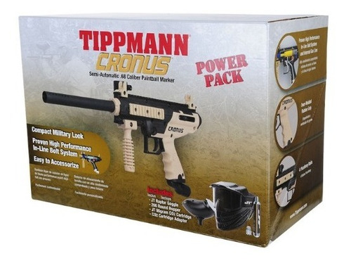 Imagen 3 de 3 de Marcadora De Paintball Tippmann Cronus Con Mascara Y Tanque