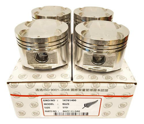 Set Piston Std Mazda 323 B6 93-99 16v Artis 1.6 16v B6 95-00