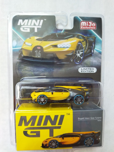 Mini Gt Bugatti Vision Gran Turismo Yellow Mijo Amarillo Mg2