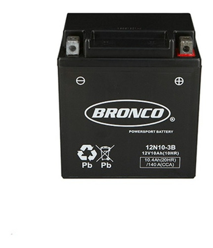 Imagen 1 de 7 de Bateria Sellada Bronco 12n10-3b Gs 500 De Gel 