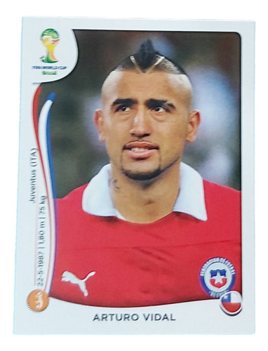 Figurita Arturo Vidal Mundial Brasil 2014