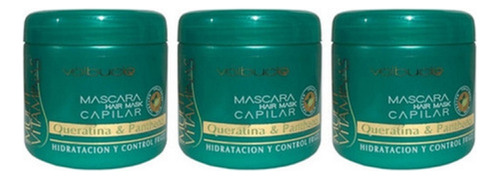Mascara Capilar X 200grs Volbucle Queratina Y Panthenol X 3