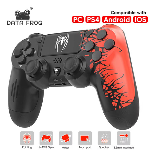 Control Mando Inalámbrico Bluetooth Para Ps4 Y Pc P02 Spider