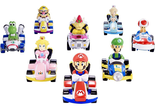 Hot Wheels Mario Kart Personajes Y Karts Como 1:64 Die-ca...
