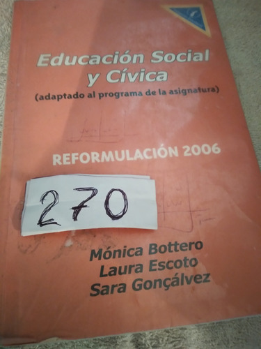 Educación Social Y Cívica Bottero  Escoto Gonçalvez