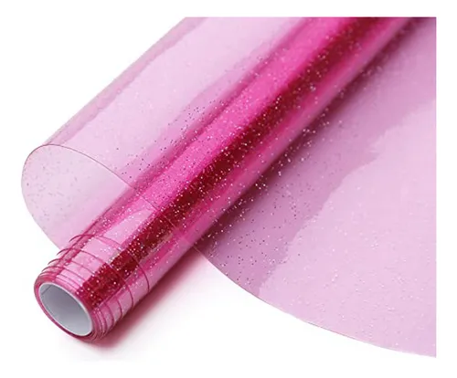 Vinilo Glitter Transparente Compatible Con Tote Bags Y Carte