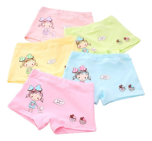 Kit 12 Calcinha Boxer Infantil Menina Shortinho Shorts Largo