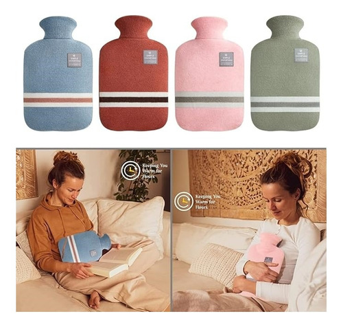 Guatero Calentador Invierno 1 Litro Con Funda De Franela