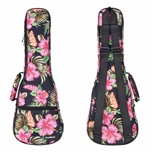 Cloudmusic - Mochila Para Ukelele, Color Negro