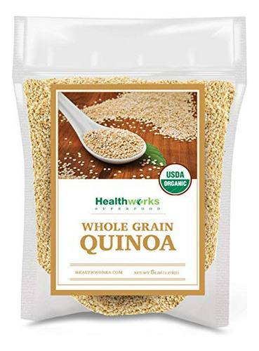 Quinoa Blanca Orgánica 5 Libras: Proteína Y Fibra.