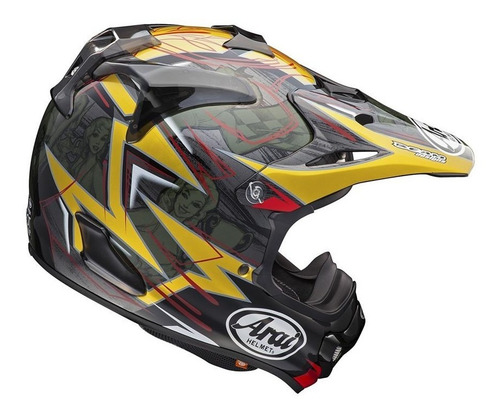 Imagen 2 de 2 de Casco Cross Arai Mx-v Tickle Red