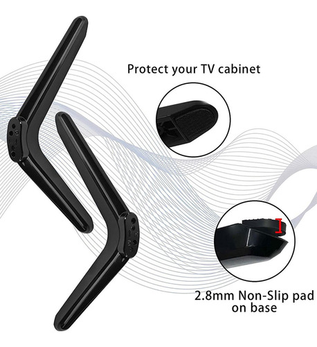 Suporte De Mesa Para Tv, Acessórios De 32 A 55 Polegadas,