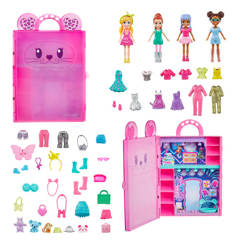 Polly Pocket Accesorios Muñeca Súper Closet De Animalitos