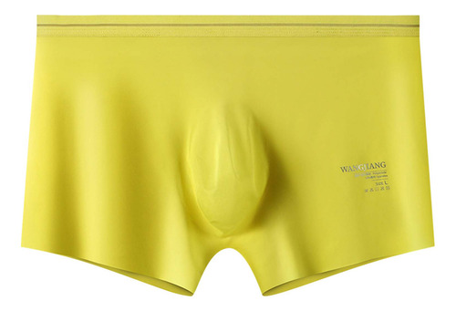 Calzoncillos Sin Costuras De Seda De Hielo De Color Liso M P