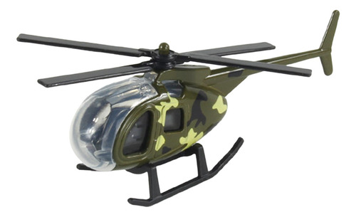 6 Helicóptero De Aleación Fundido A Escala 1/64, 6 Piezas
